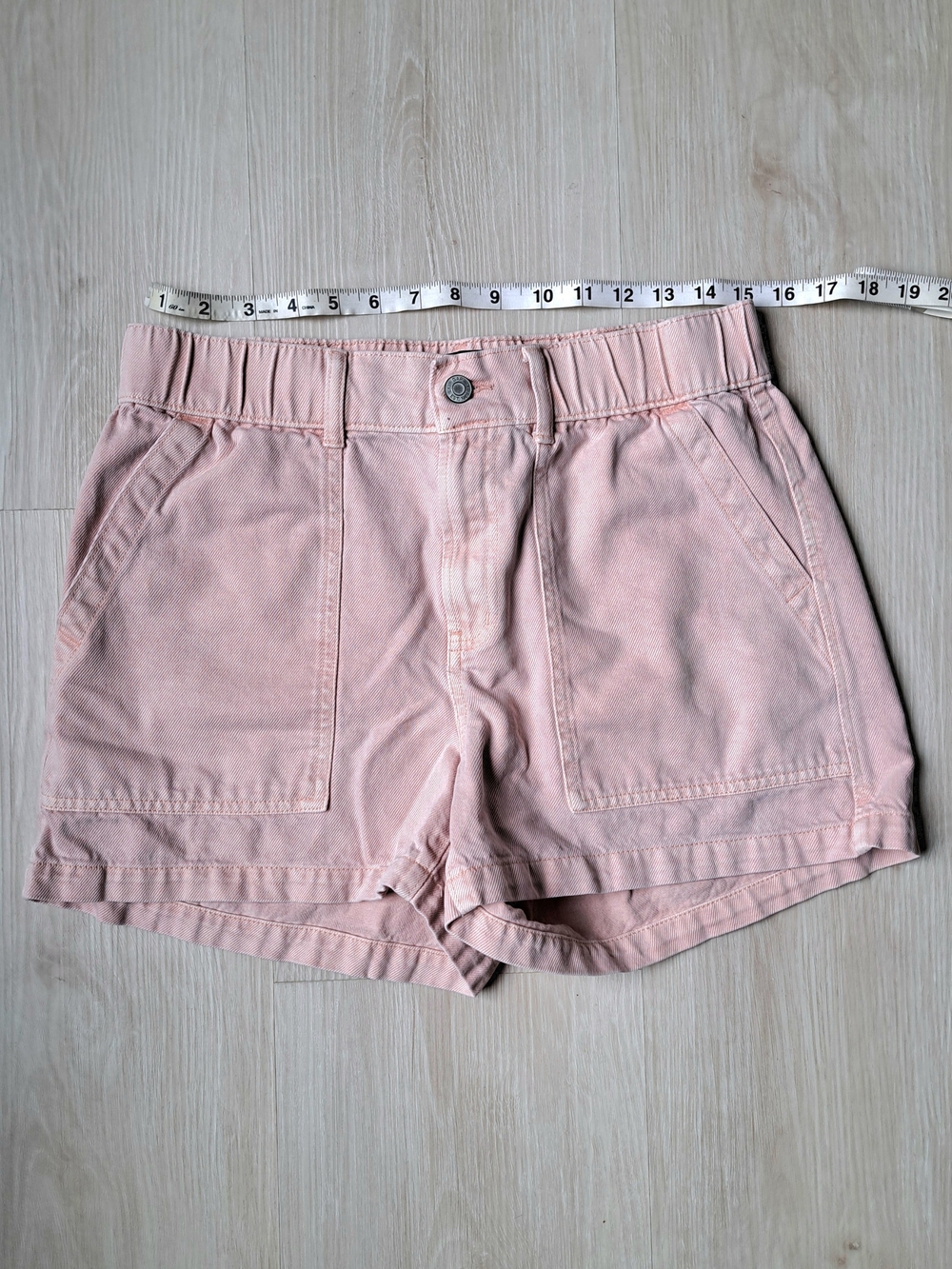 GAP High-Waist Pale Pink Cotton Shorts